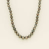 9ct White Gold 8-10mm Black Pearl Strand 47cm