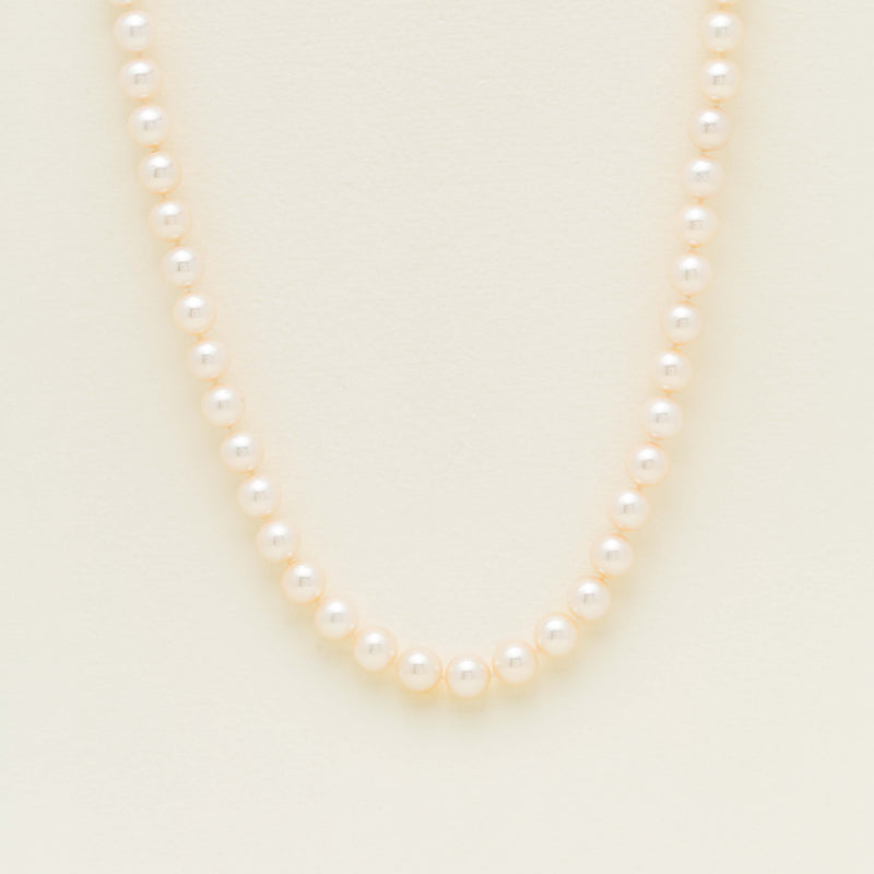 9ct White Gold Akoya 8.5-9mm Pearl Strand - 44cm - Necklace - Walker & Hall