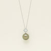 18ct White Gold 13mm Black Pearl Openwork Pendant
