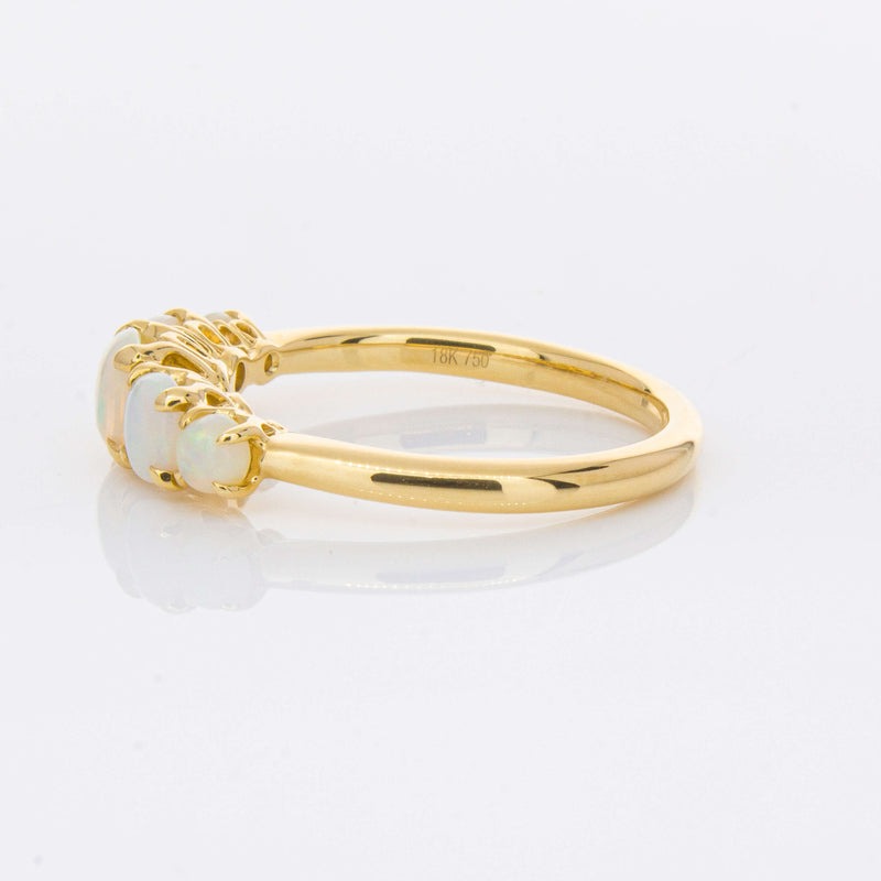 18ct Yellow Gold Five Stone Opal Octavia Ring-Ring-Walker & Hall
