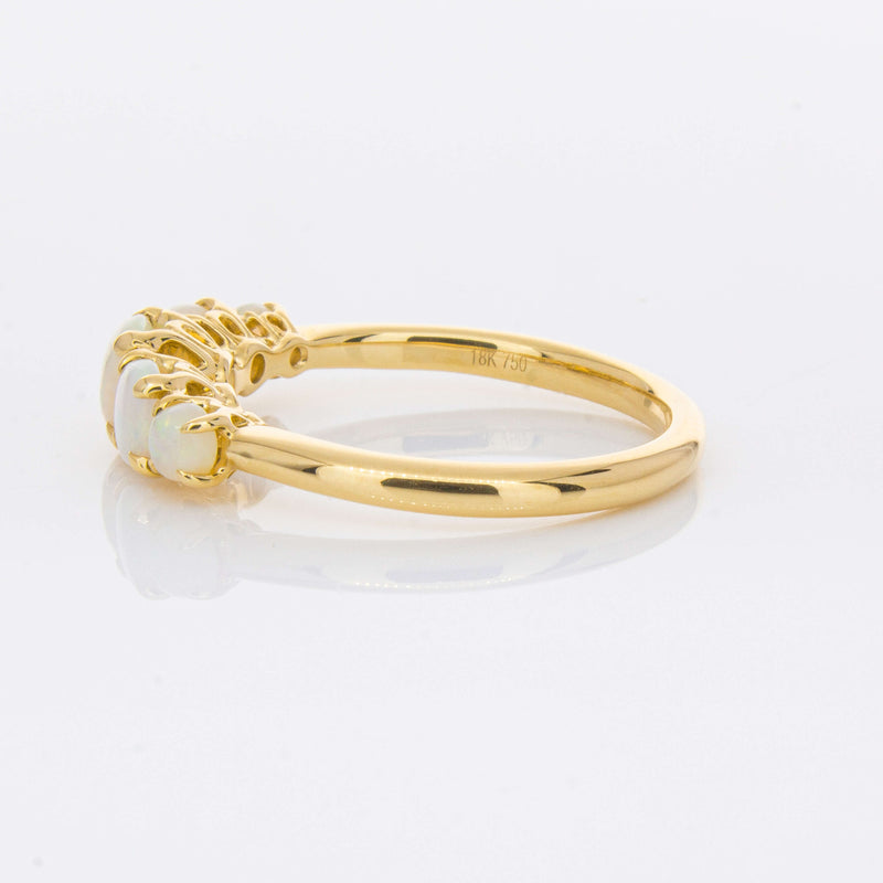 18ct Yellow Gold Five Stone Opal Octavia Ring-Ring-Walker & Hall