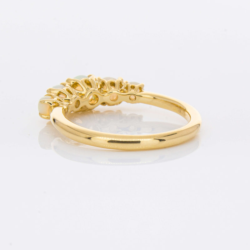 18ct Yellow Gold Five Stone Opal Octavia Ring-Ring-Walker & Hall