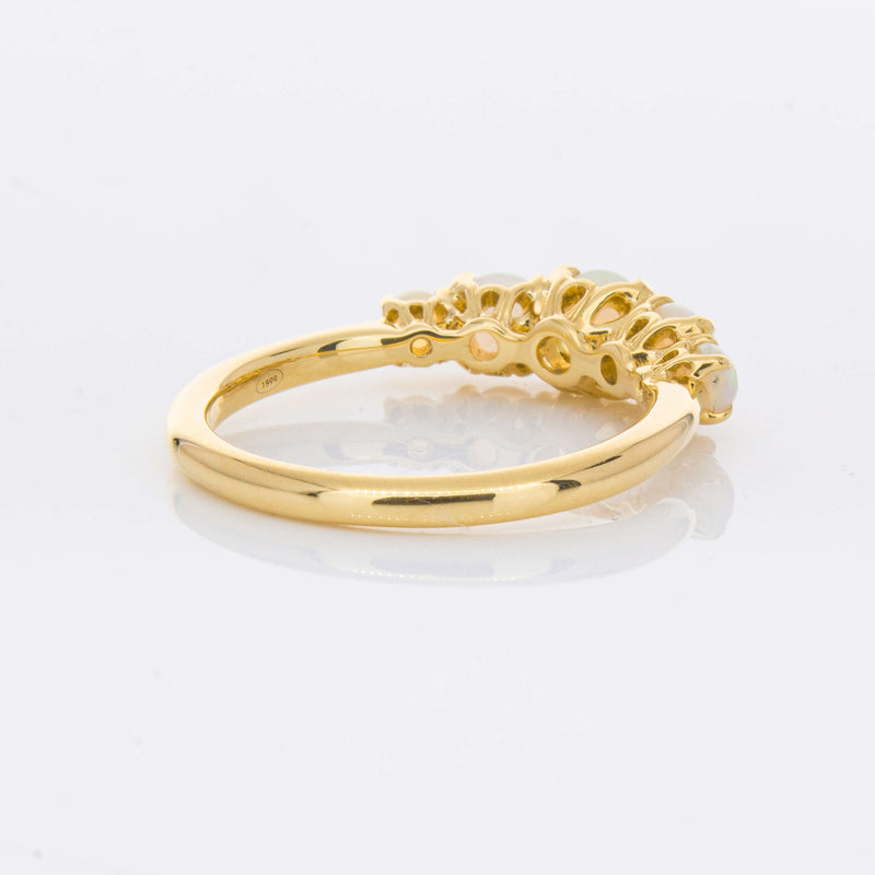 18ct Yellow Gold Five Stone Opal Octavia Ring-Ring-Walker & Hall