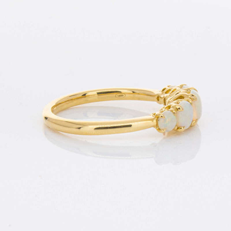 18ct Yellow Gold Five Stone Opal Octavia Ring-Ring-Walker & Hall