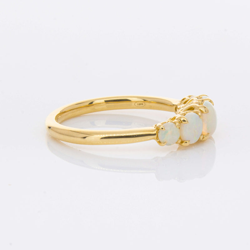 18ct Yellow Gold Five Stone Opal Octavia Ring-Ring-Walker & Hall