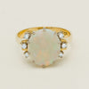 Deja Vu 18ct Yellow Gold Opal & Diamond Ring - Ring - Walker & Hall