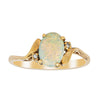 Deja Vu 14ct Yellow Gold Opal & Diamond Ring - Size O 1/2 - Ring - Walker & Hall