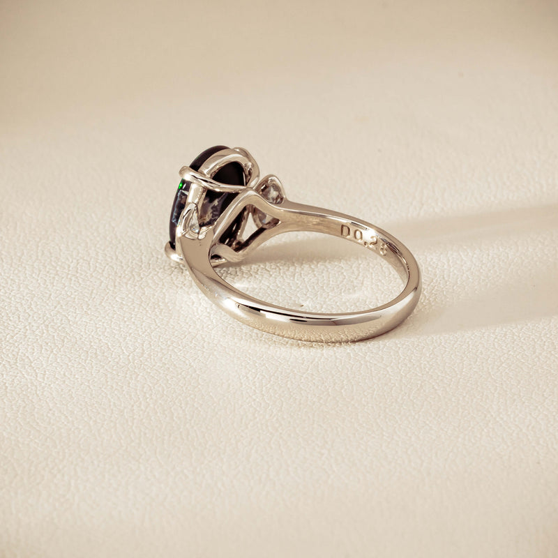 Deja Vu Platinum 1.62ct Opal & Diamond Ring