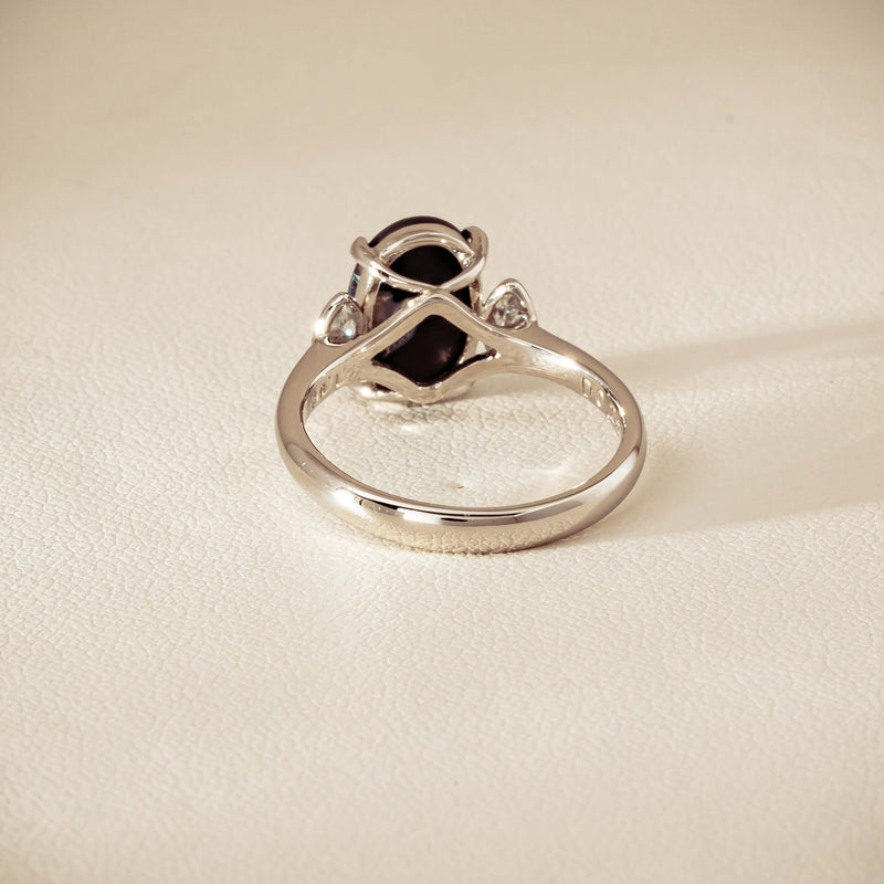 Deja Vu Platinum 1.62ct Opal & Diamond Ring