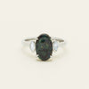 Deja Vu Platinum 1.62ct Opal & Diamond Ring