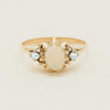 Deja Vu 9ct Yellow Gold Opal & Diamond Set Ring - Ring - Walker & Hall