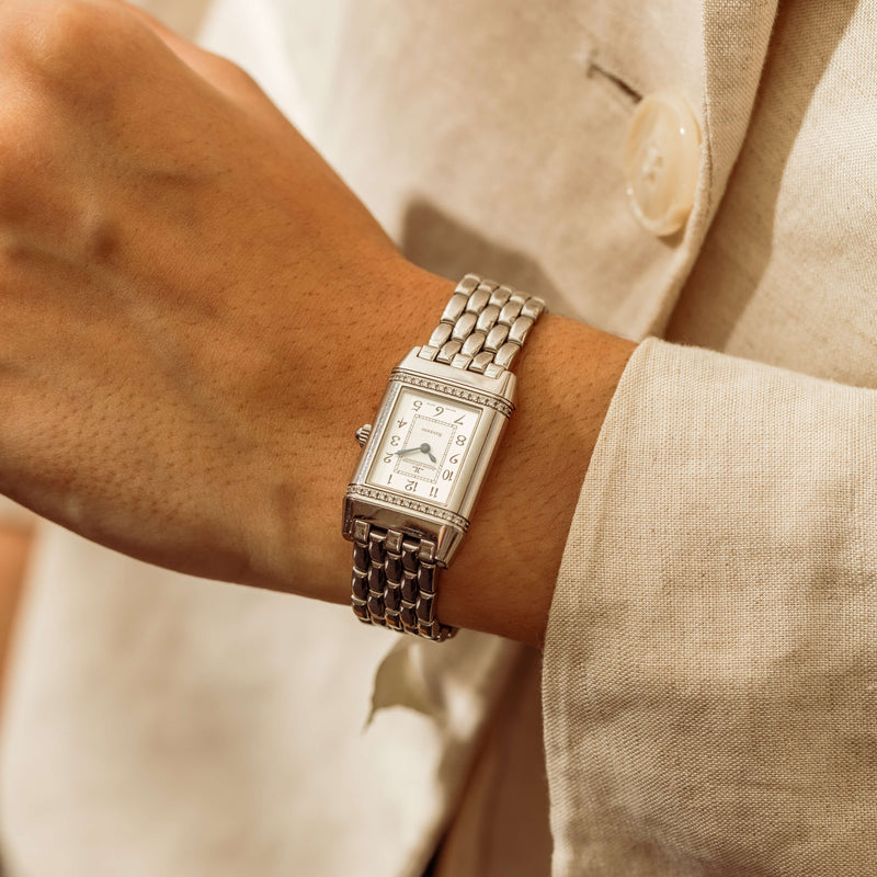 Vintage Steel Diamond Jaeger-LeCoultre Reverso Watch - Watch - Walker & Hall