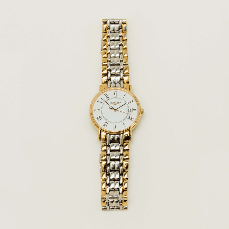 Vintage Longines Stainless Steel & Gold Plated 33mm Watch - Watch - Walker & Hall
