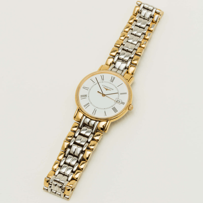 Vintage Longines Stainless Steel & Gold Plated 33mm Watch - Watch - Walker & Hall