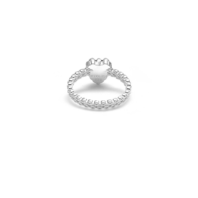 Stolen Girlfriends Club Mini Claw Ring - Sterling Silver & Onyx-Ring-Walker & Hall