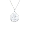 Sterling Silver Saint Christopher Pendant with Cable Chain-Necklace-Walker & Hall