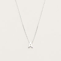 Sterling Silver Noted Letter - Necklace - Walker & Hall
