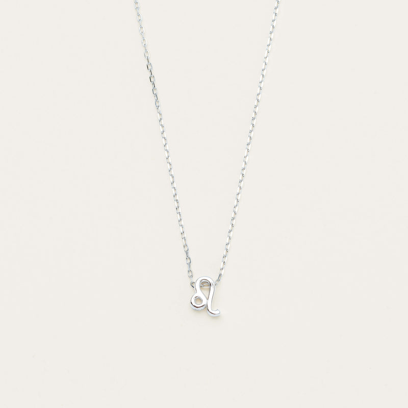 Sterling Silver Noted Zodiac Necklace (Pendant + Chain) - Necklace - Walker & Hall