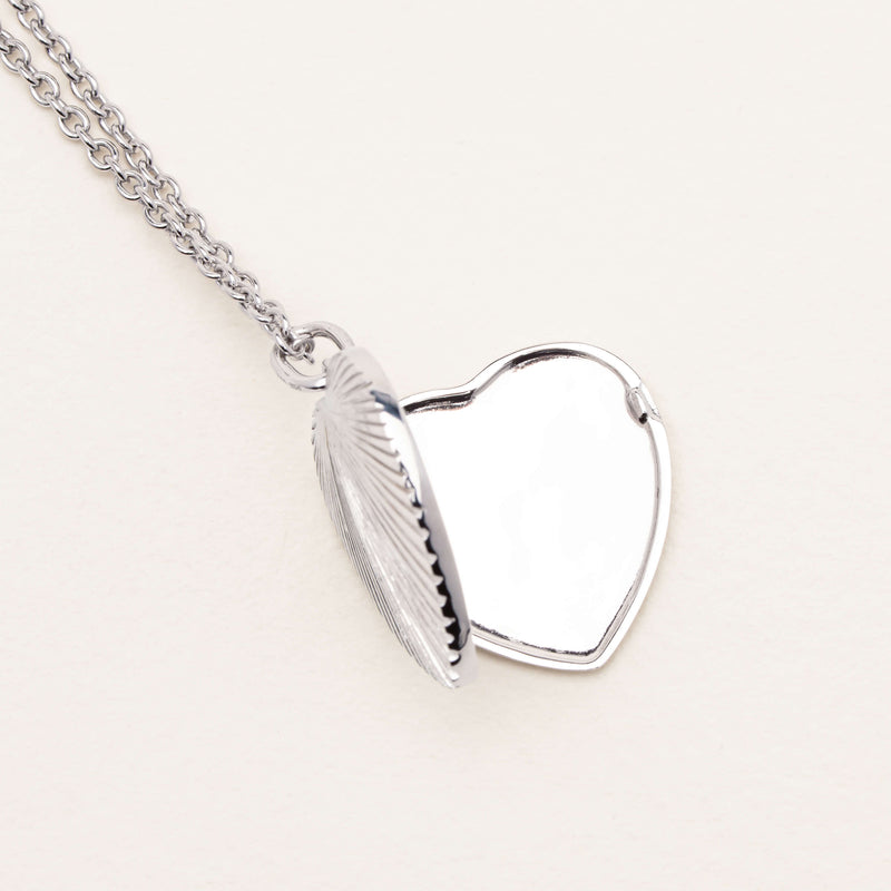 Sterling Silver Guiding Light Heart Locket - Necklace - Walker & Hall