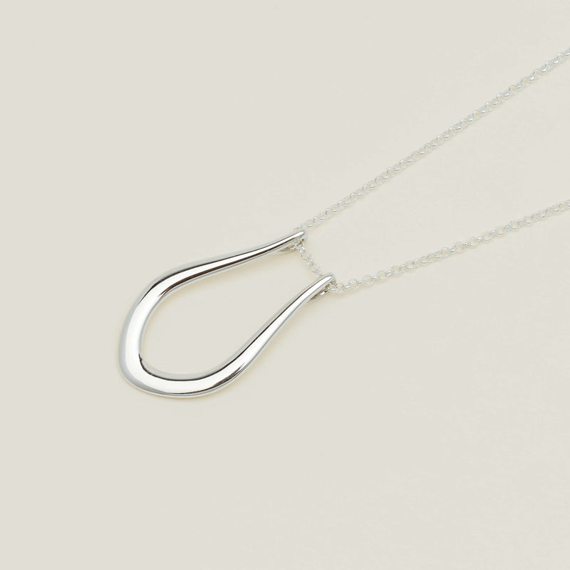 Sterling Silver Ring Holder Pendant With Chain