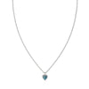SGC x W&H London Blue Topaz Mini Love Claw Necklace - Silver - Necklace - Walker & Hall