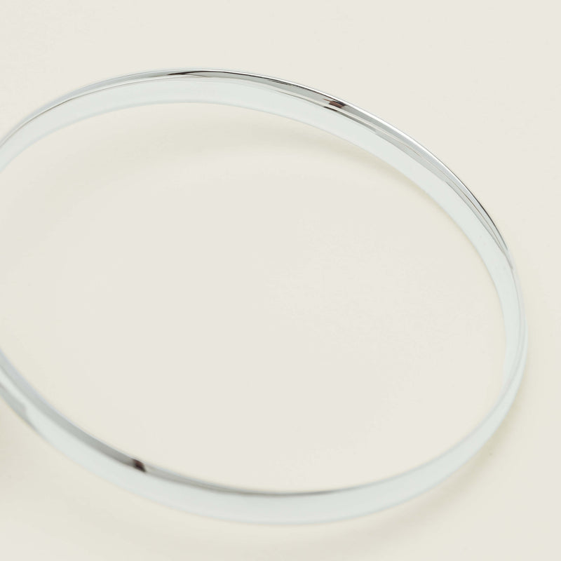 Sterling Silver 5.3mm Bangle - Bracelet - Walker & Hall