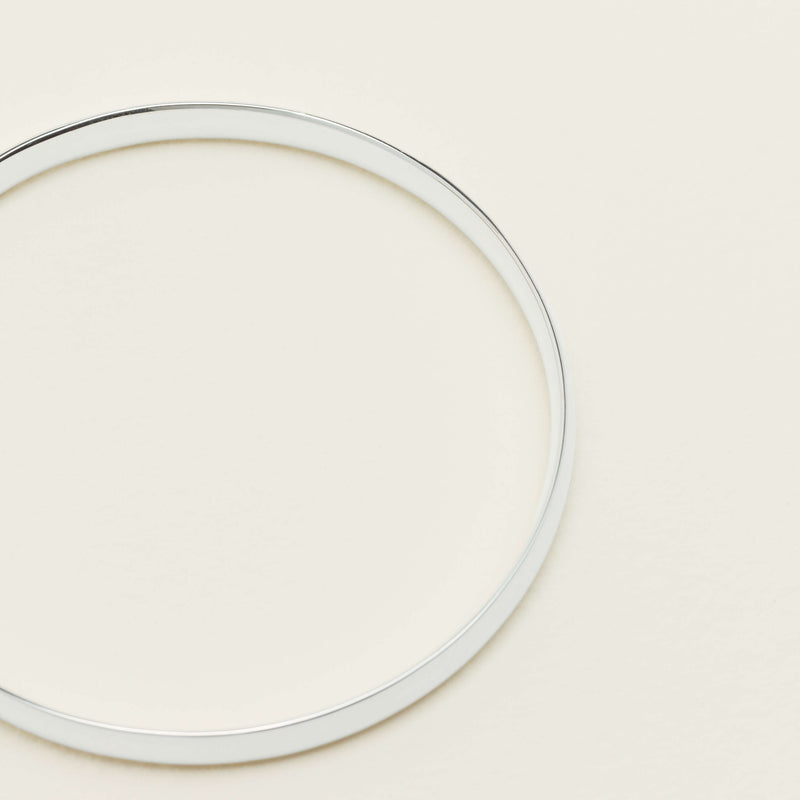 Sterling Silver 4.2mm Bangle - Bracelet - Walker & Hall