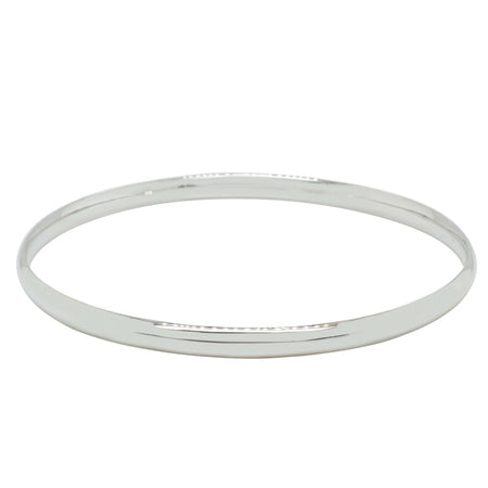 Sterling Silver 4.2mm Bangle-Bracelet-Walker & Hall