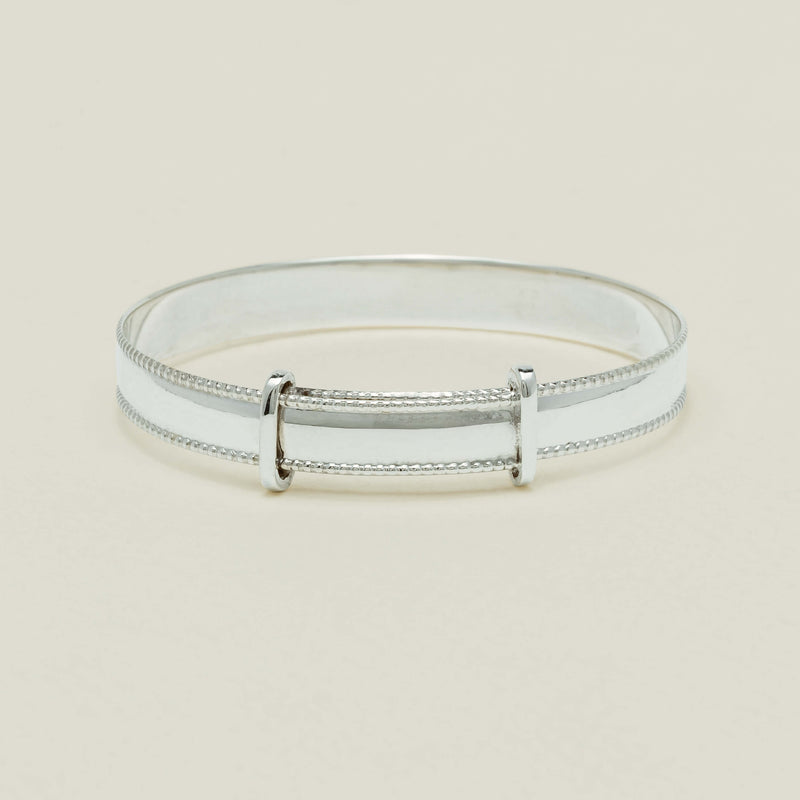 Sterling Silver Expandable Bangle - Baby & Child Size - Bracelet - Walker & Hall