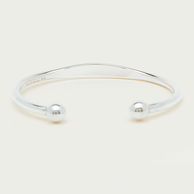 Sterling Silver Men's Torque Cuff - Bracelet - Walker & Hall