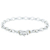 Sterling Silver Oval Belcher Bracelet-Bracelet-Walker & Hall