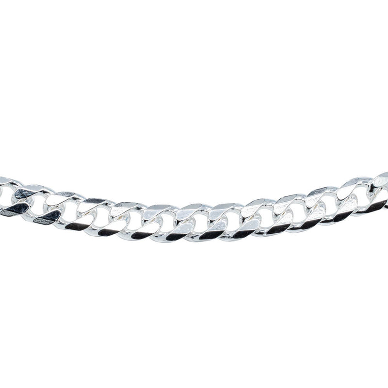 Sterling Silver Curb Bracelet-Bracelet-Walker & Hall