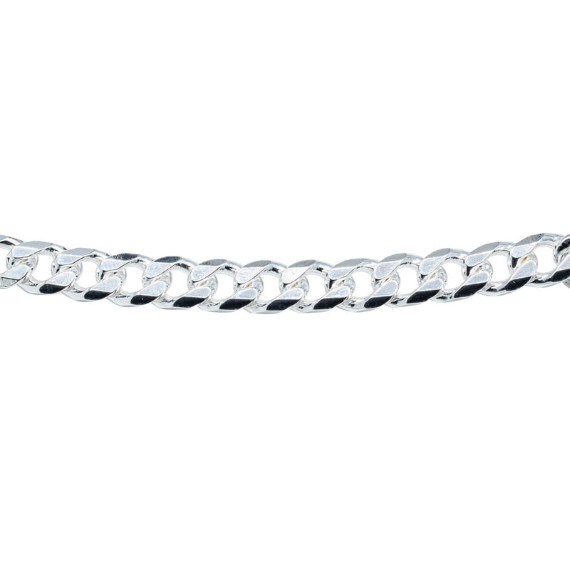 Sterling Silver Curb Bracelet-Bracelet-Walker & Hall