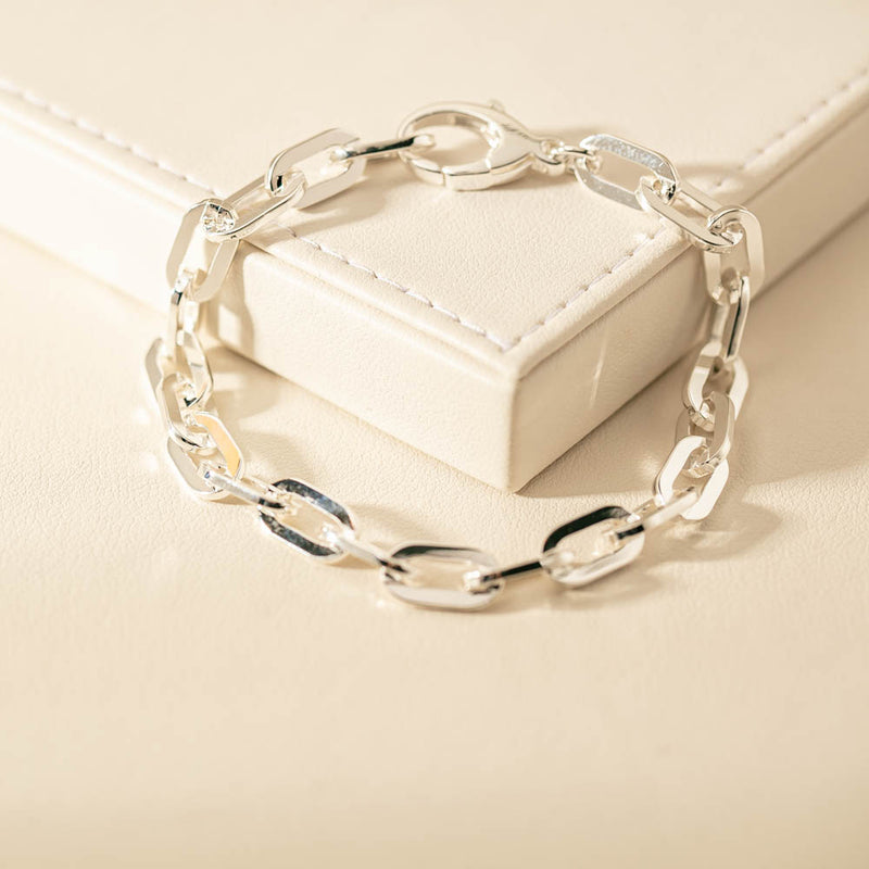 Sterling Silver Steadfast Bracelet-Bracelet-Walker & Hall