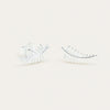 Sterling Silver Fern Earrings - Earrings - Walker & Hall