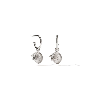 Meadowlark Lemon Signature Hoop Earrings - Sterling Silver-Earrings-Walker & Hall