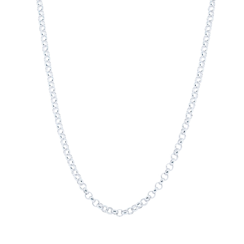 Sterling Silver Round Belcher Chain-Necklace-Walker & Hall