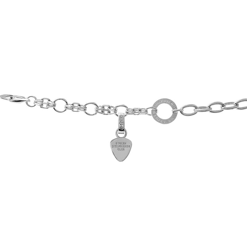 Stolen Girlfriends Club Guitar Pic Charm - Sterling Silver-Charm-Walker & Hall