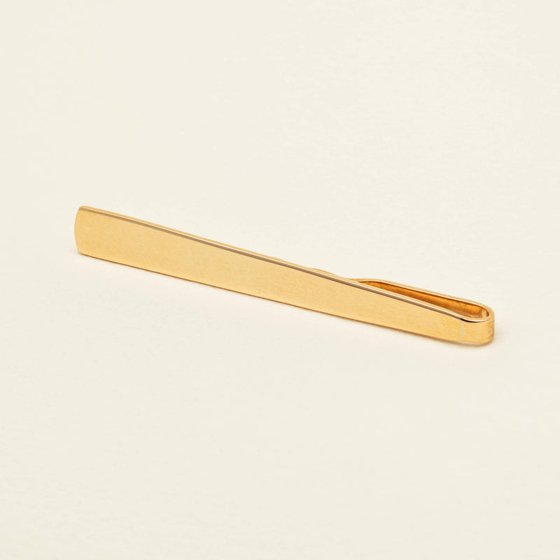 Deja Vu 9ct Yellow Gold Classic Tie Slide