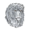 Deja Vu Sterling Silver Sculpted Lion Brooch - 1980s - Brooch - Walker & Hall