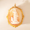 Vintage 15ct Yellow Gold Large Ornate Cameo Brooch - Brooch - Walker & Hall