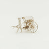 Deja Vu 920 Silver Miniature Asian Rickshaw with Puller
