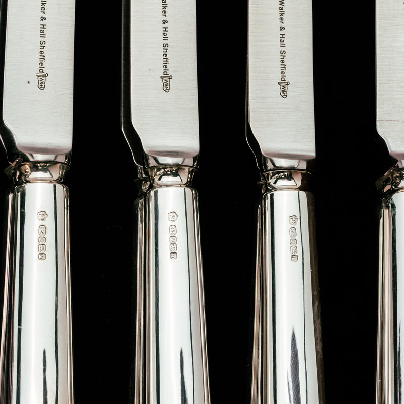 Sterling Silver Old English Pattern 12-Place Cutlery Canteen - Silverware - Walker & Hall