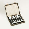 Sterling Silver Ornate Coffee Spoons - Sheffield 1908 - Silverware - Walker & Hall