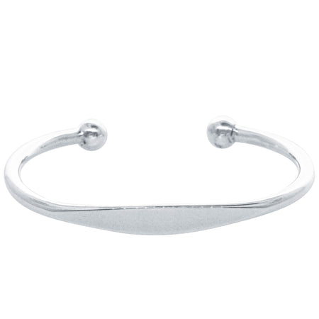 Sterling Silver Men's Cuff-Bracelet-Walker & Hall