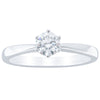 18ct White Gold .53ct Diamond Nova Ring-Ring-Walker & Hall