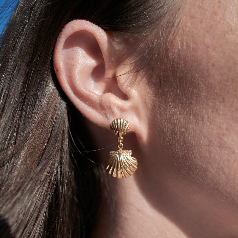 Zoe & Morgan x Walker & Hall Camino Earrings - Gold Vermeil-Earrings-Walker & Hall