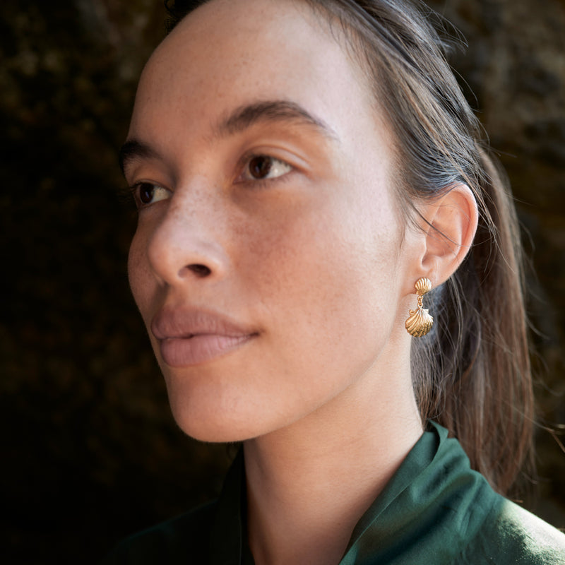 Zoe & Morgan x Walker & Hall Camino Earrings - Gold Vermeil-Earrings-Walker & Hall