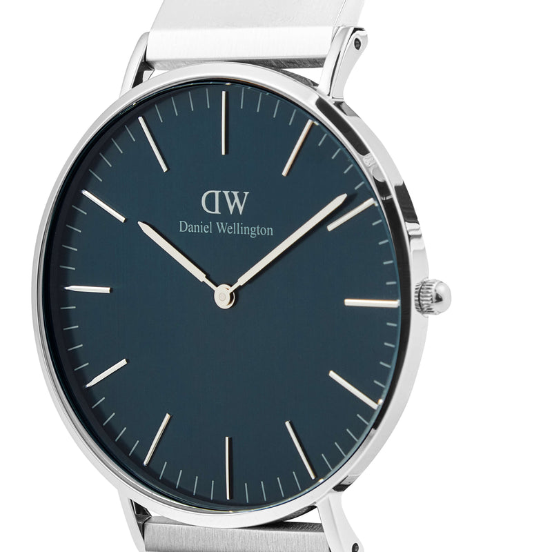 Daniel Wellington Classic Piano Link Arctic Silver Watch-Watch-Walker & Hall