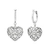 Karen Walker Heart Thrills Hoop Earrings - Sterling Silver - Earrings - Walker & Hall